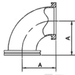Stainless steel 90 degree ISO-K Elbows - Beijing Super Q